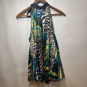 Dots NWT Women’s Medium Sleeveless Animal Print Flowy Top Baddie Bold Glamorous